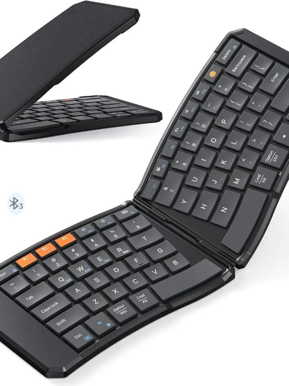 Ultra-Thin Folding Wireless Keyboards for iOS Android Windows Mac Tablet PC